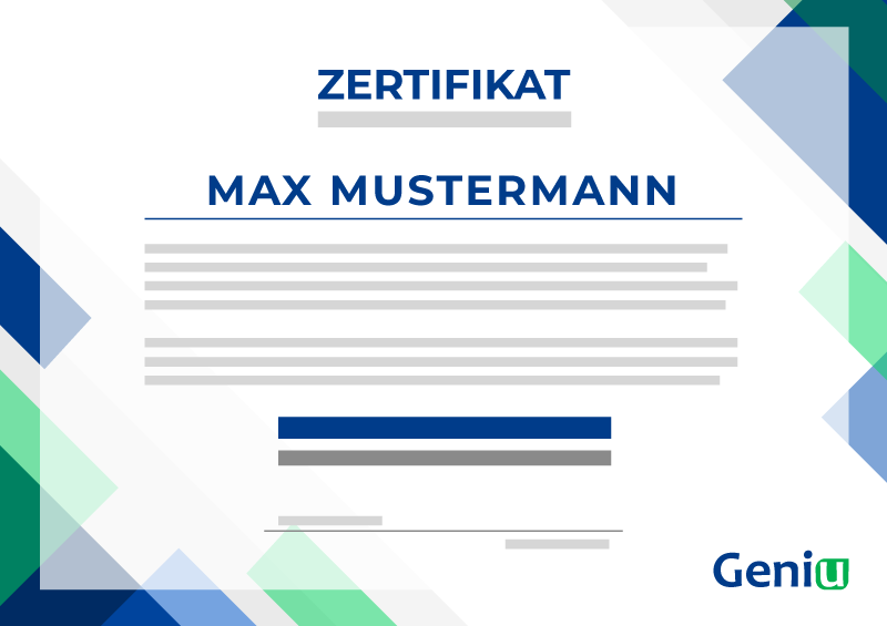 Geniu Zertifikat